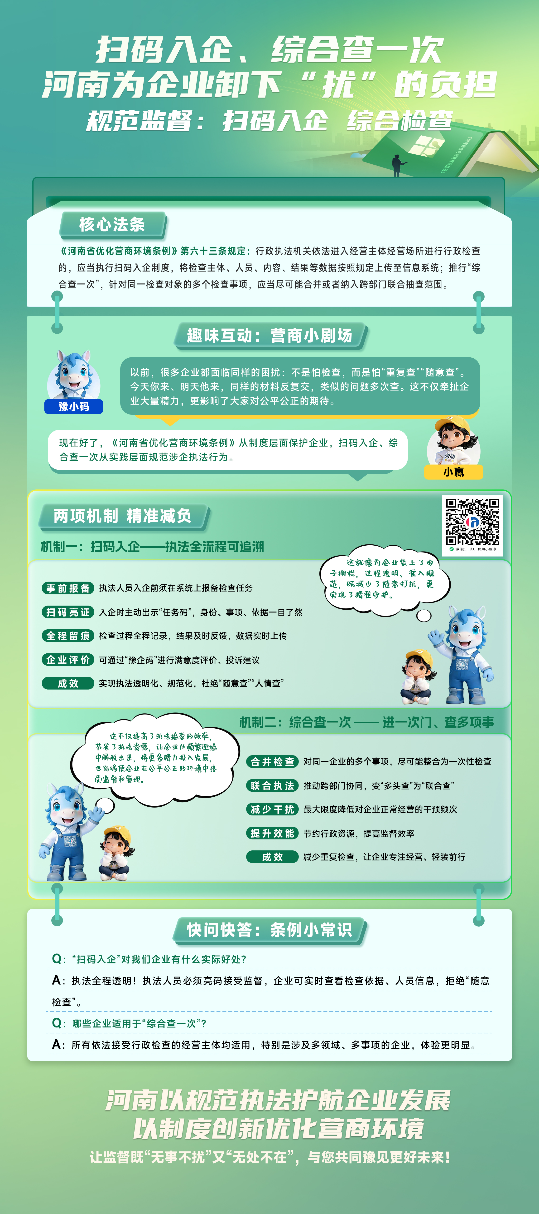 营商小剧场丨扫码入企，为企业“保驾护航”