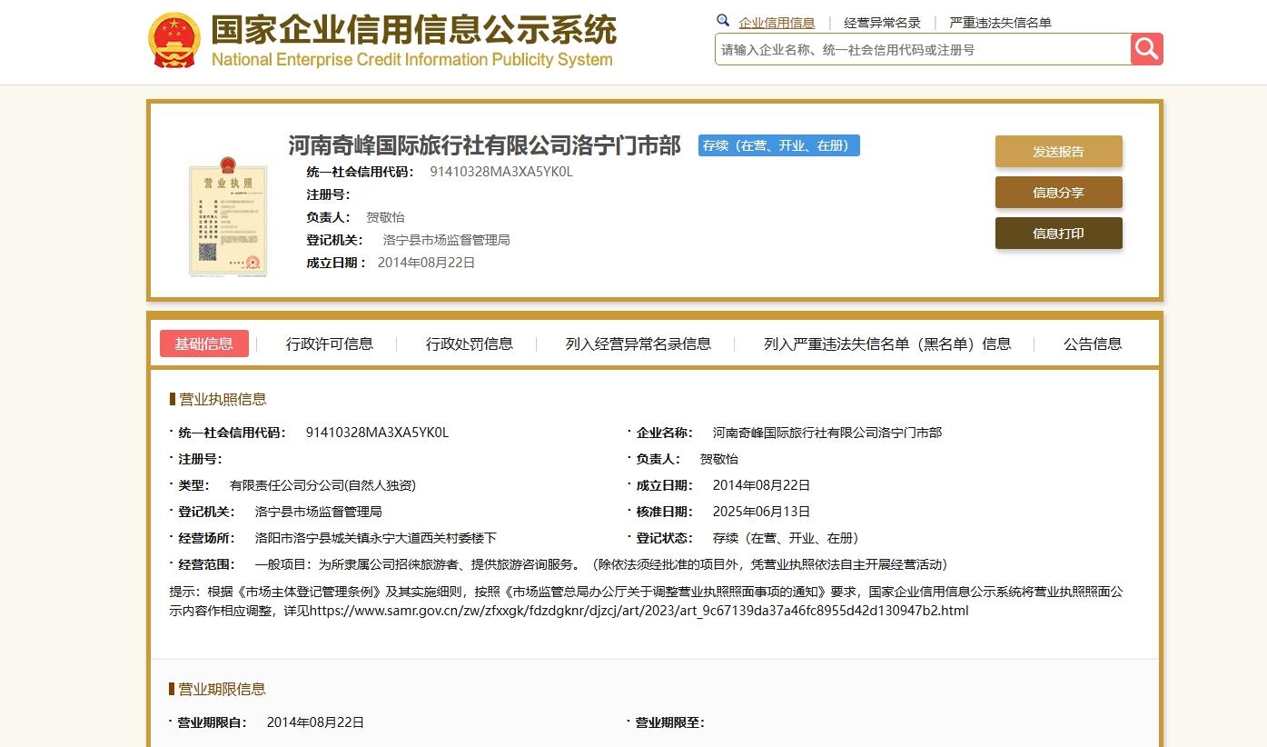 2025年双随机检查旅行社抽取结果
