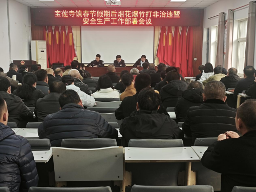 宝莲寺镇召开春节假期后烟花爆竹打非 治违暨安全生产工作部署会议 宝莲寺镇召开春节假期后烟花爆竹打非 治违暨安全生产工作部署会议