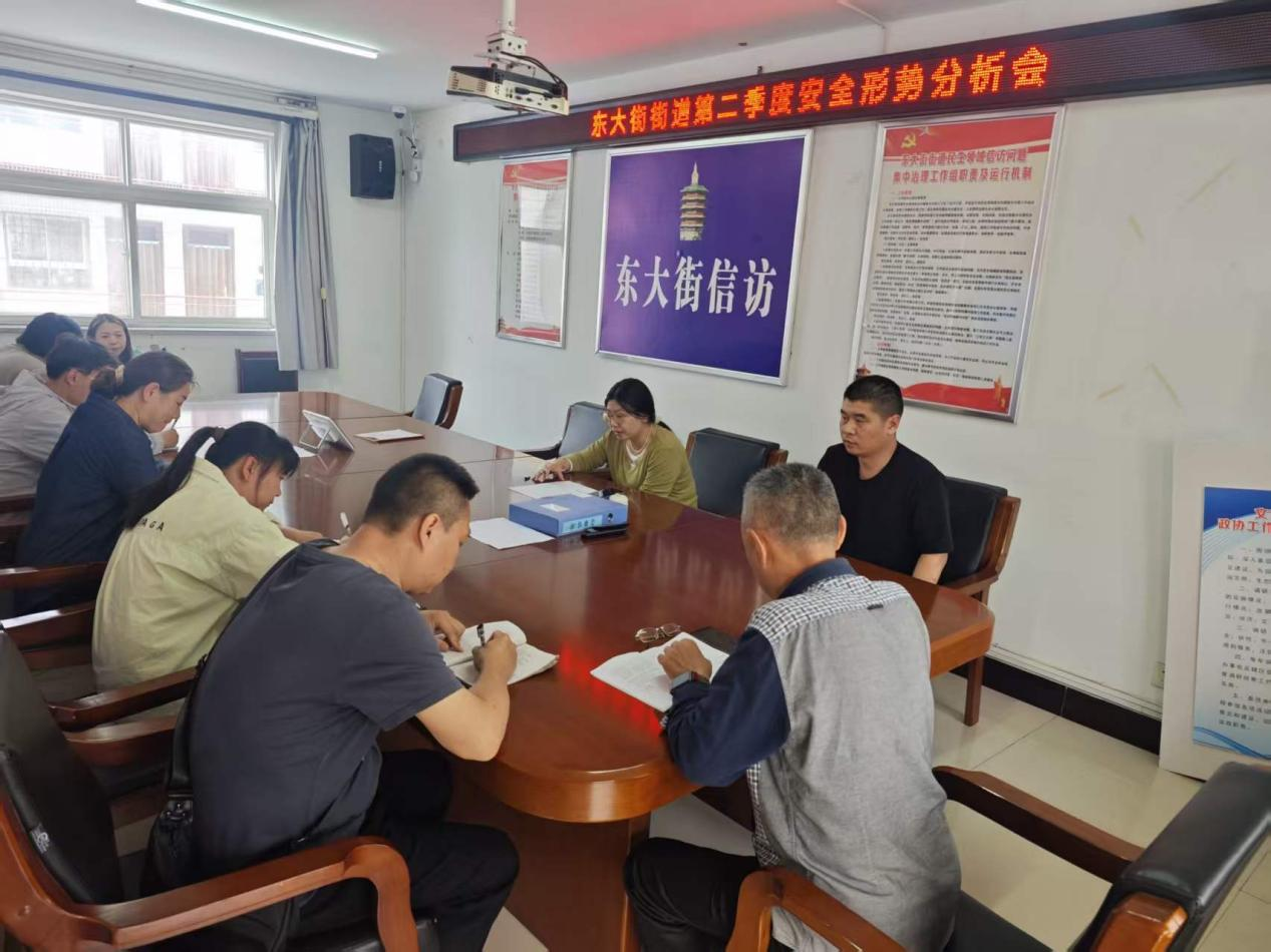 东大街街道召开安全形势分析会