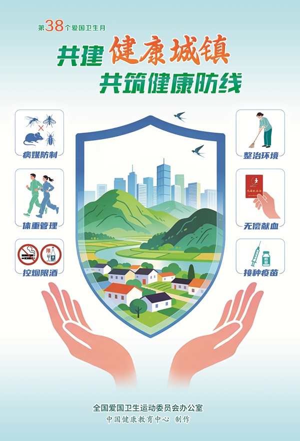 第38个爱国卫生月海报
