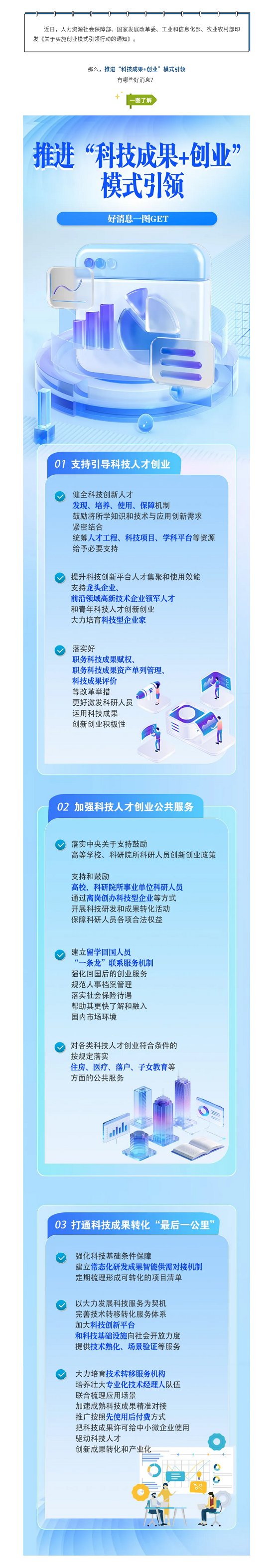 推进“科技成果+创业”模式引领，好消息一图get