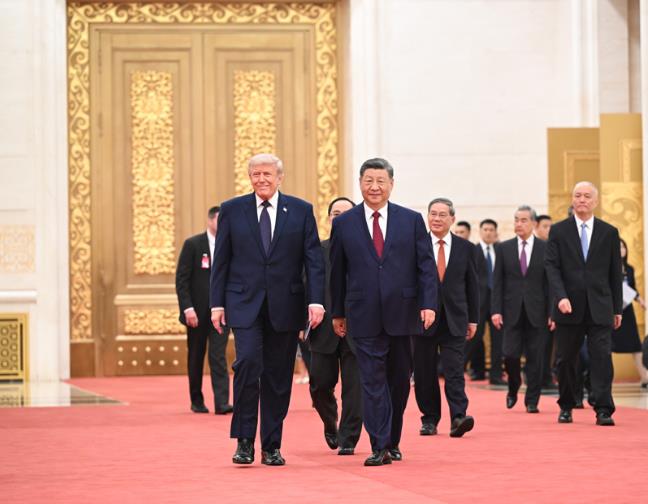 习近平为美国总统特朗普举行欢迎宴会