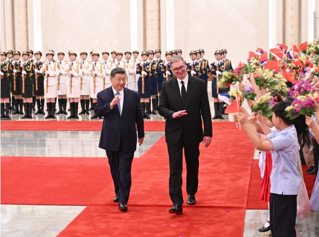 习近平同塞尔维亚总统武契奇会谈 习近平同塞尔维亚总统武契奇会谈