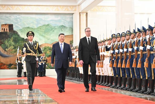 习近平同塞尔维亚总统武契奇会谈 习近平同塞尔维亚总统武契奇会谈