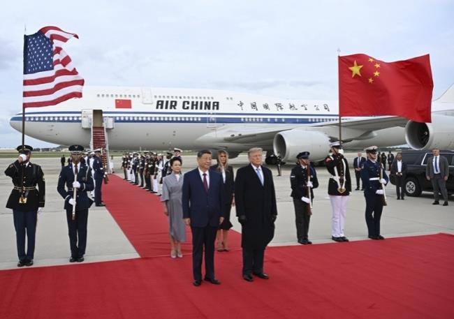 习近平抵达华盛顿对美国进行国事访问 习近平抵达华盛顿对美国进行国事访问