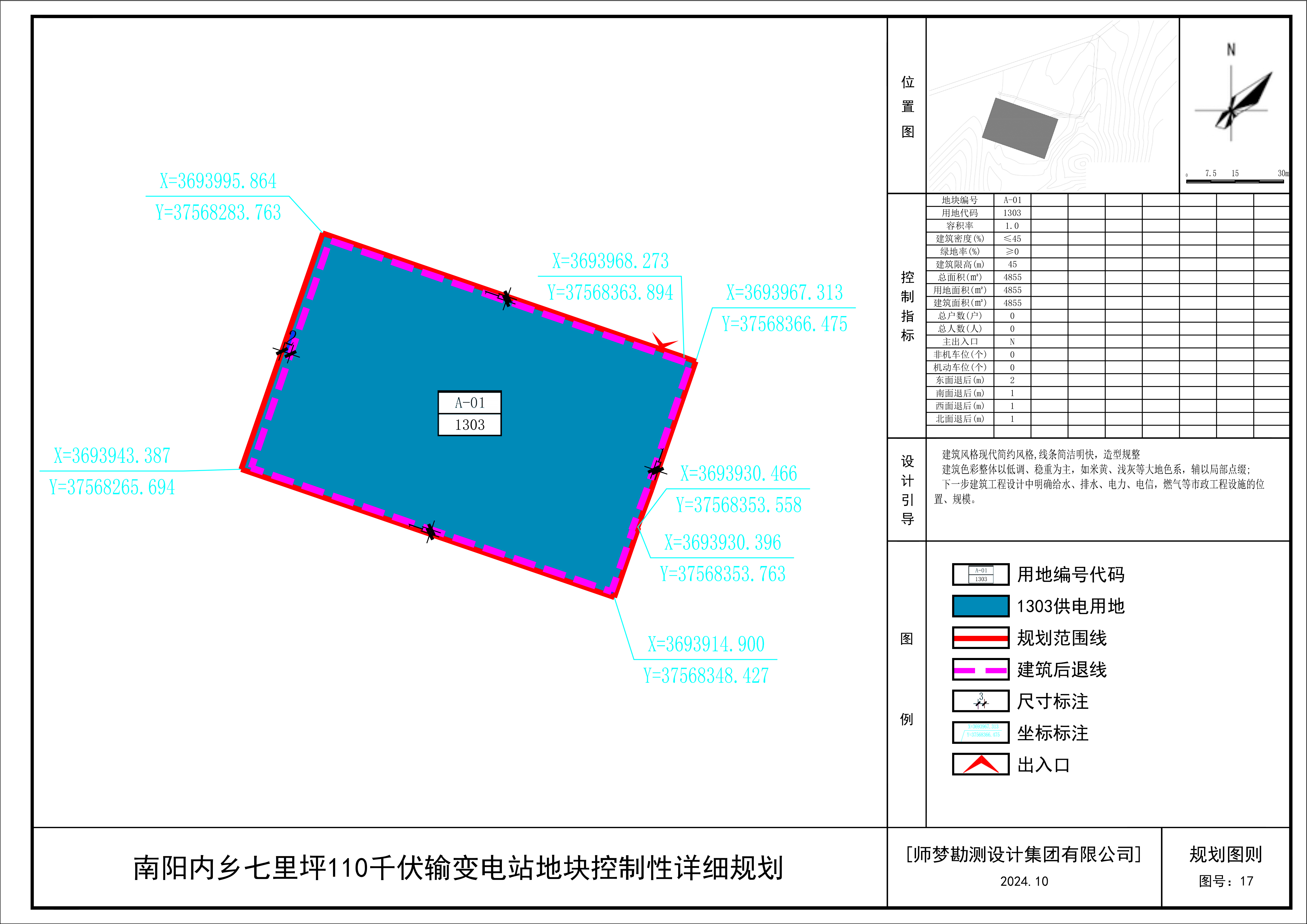 南阳内乡七里坪110千伏输变电站地块控制性详细规划