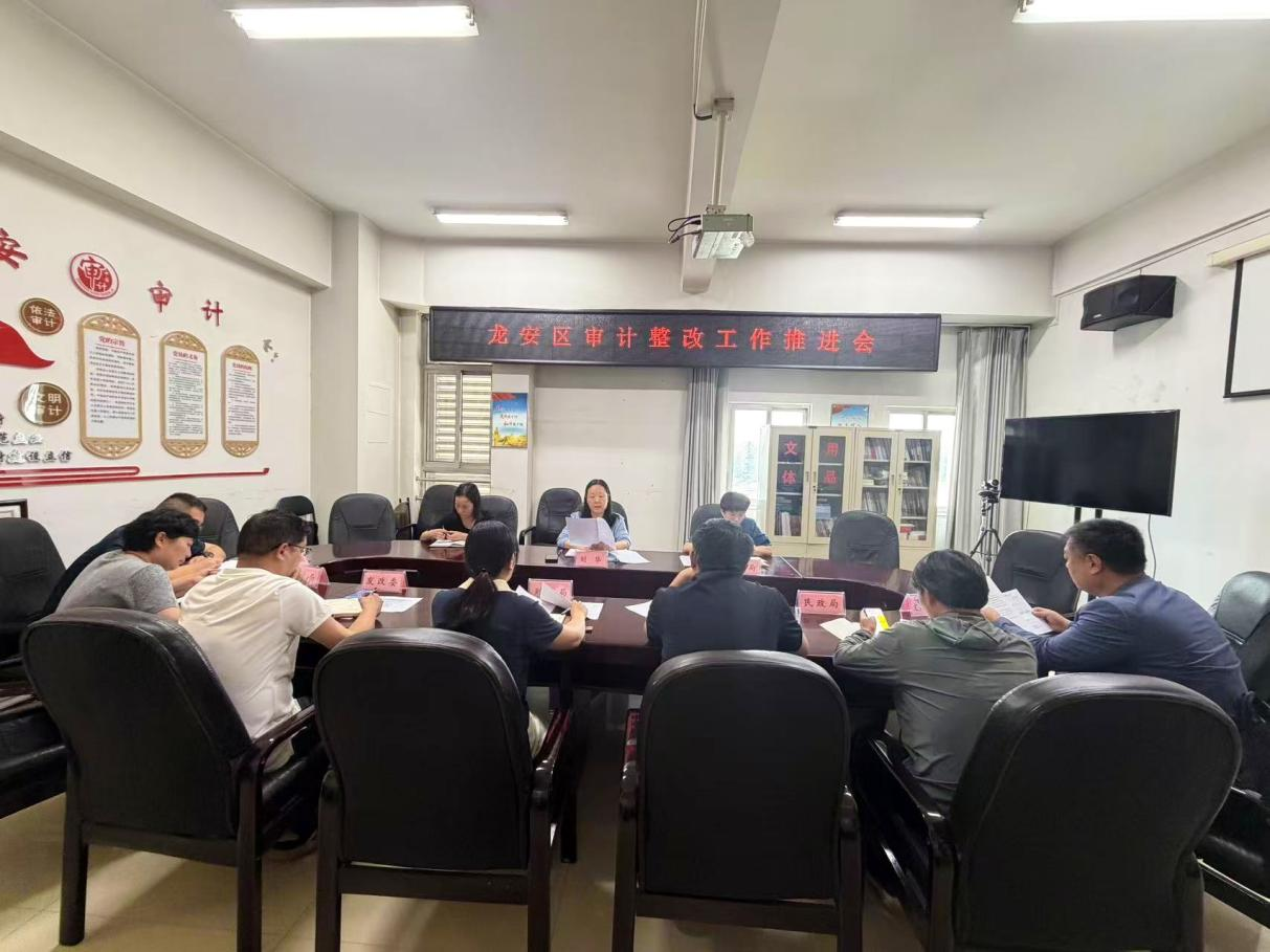 龙安区召开审计整改工作推进会 龙安区召开审计整改工作推进会