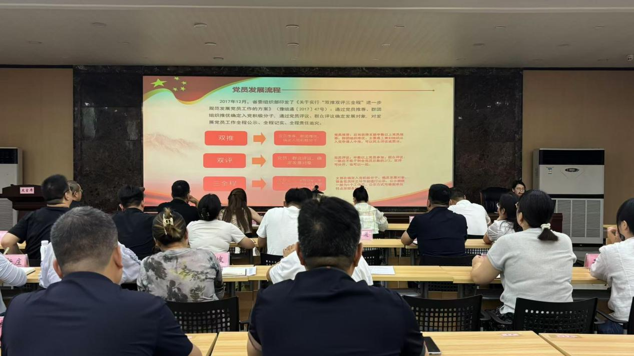 龙王办事处组织 党务干部业务能力提升培训