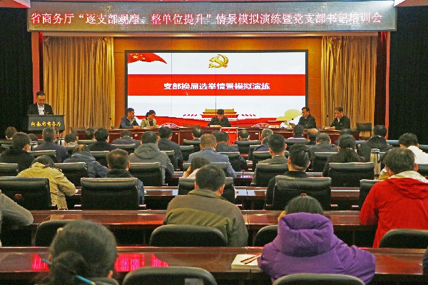 省商务厅组织开展支部换届选举情景模拟演练