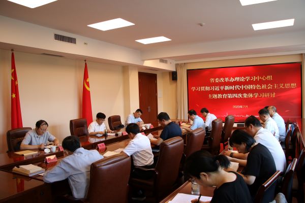 省委改革办理论学习中心组举行主题教育第四次集体学习研讨