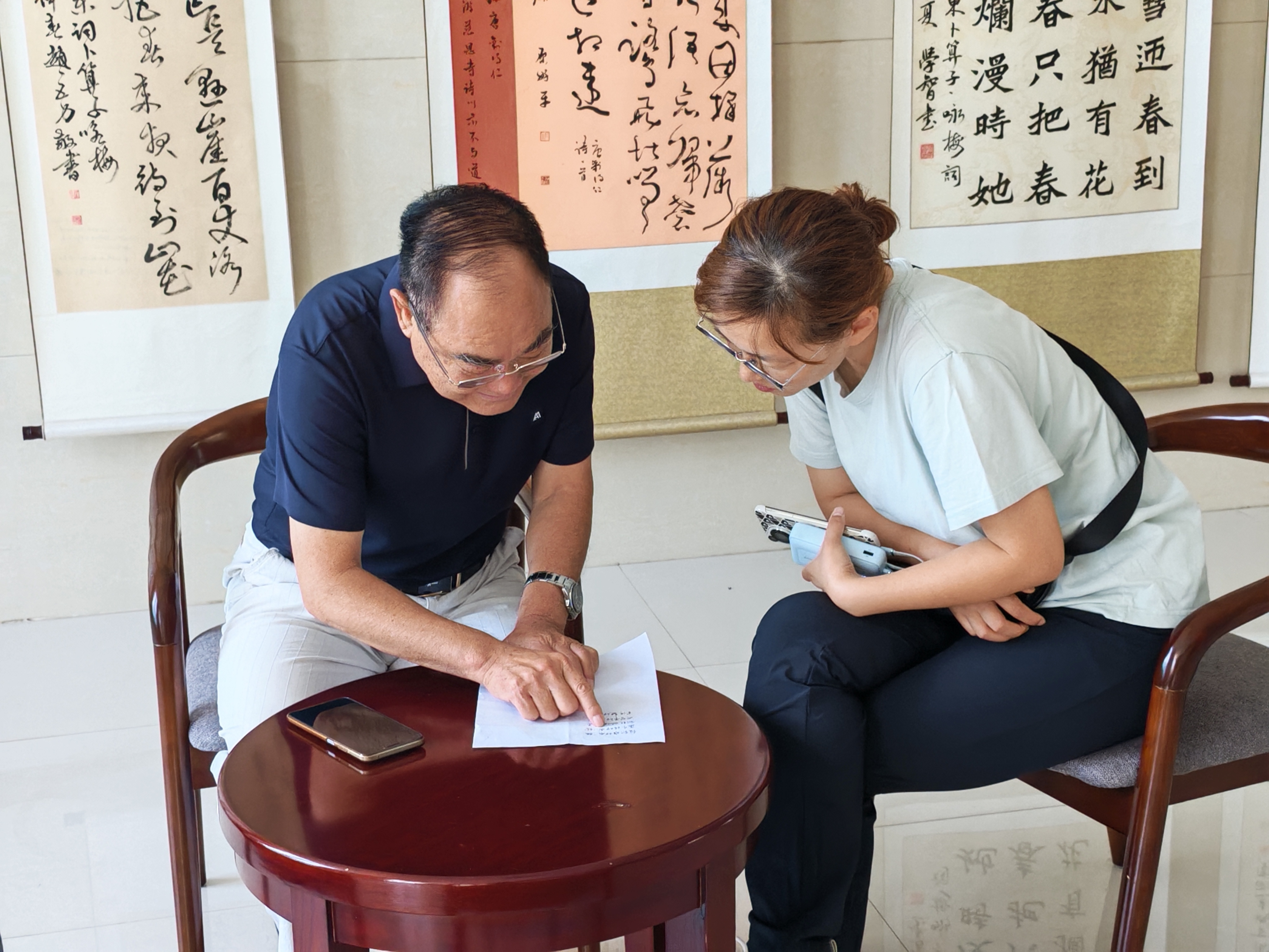 吴运河在与记者交流