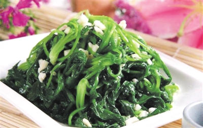 凉拌秋菠菜